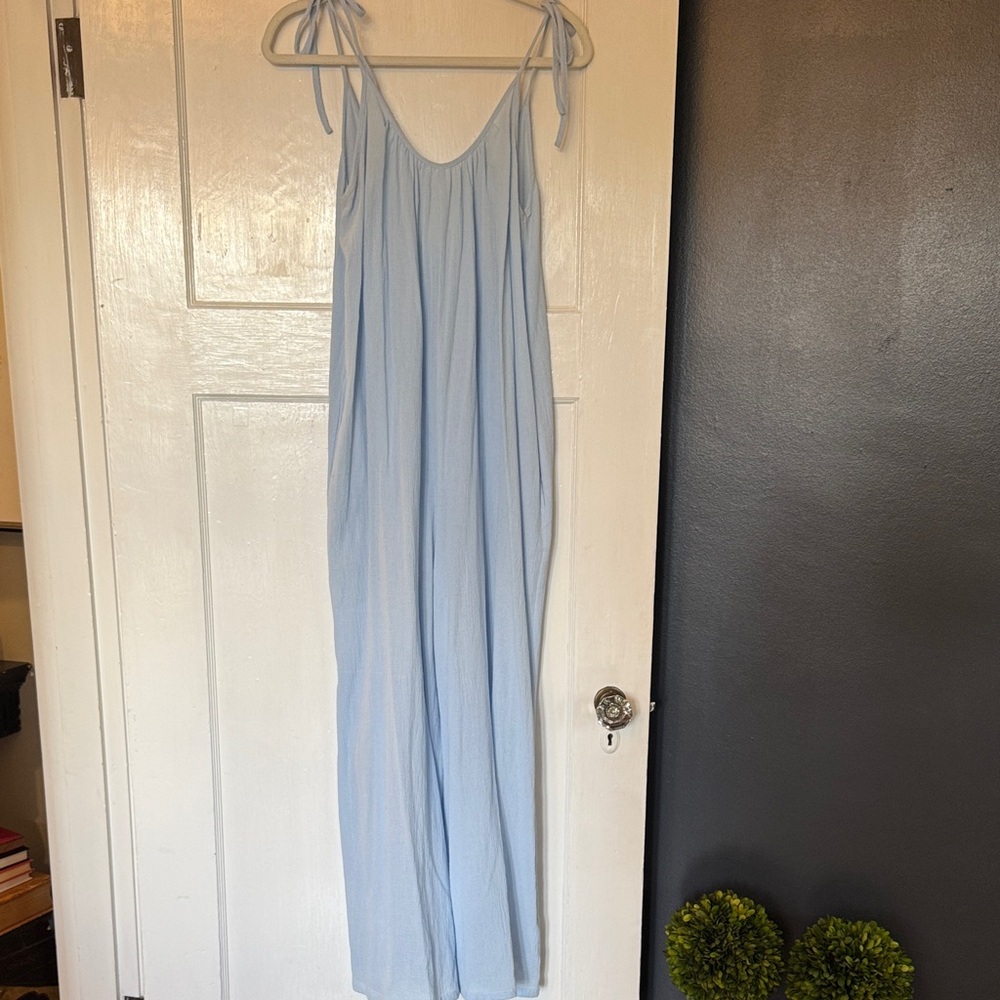 Suzi Kondi Blue Sleeveless jumpsuit/romper
